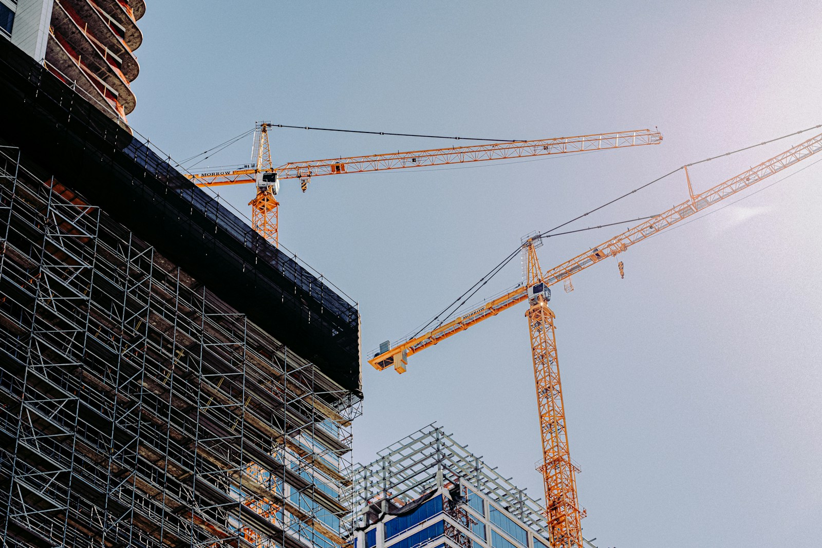 Modern construction site
