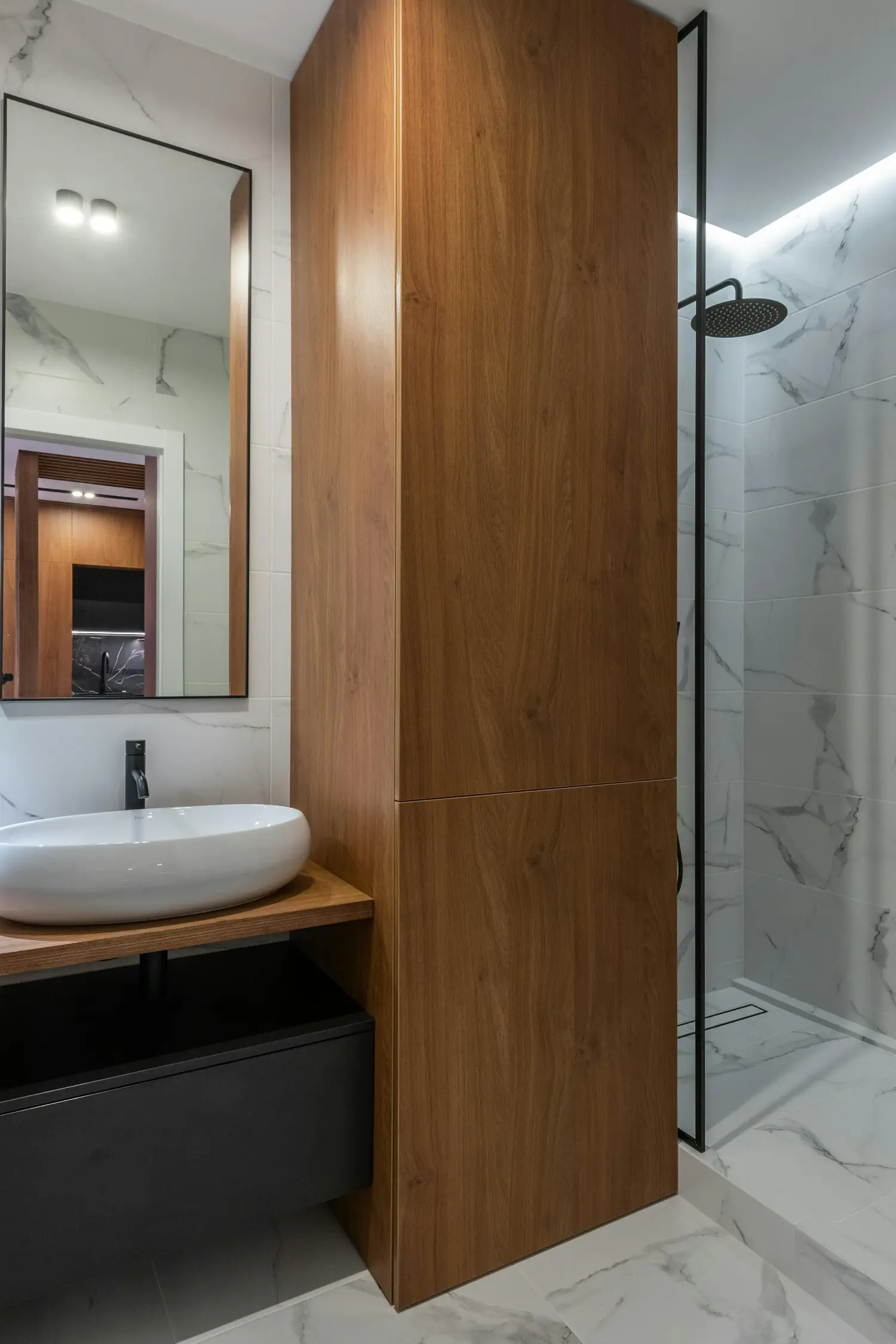 Fitted wardrobes in a sunlit bedroom